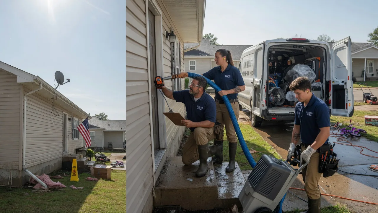Ceiling Water Damage Restoration in Lansing, IA near me